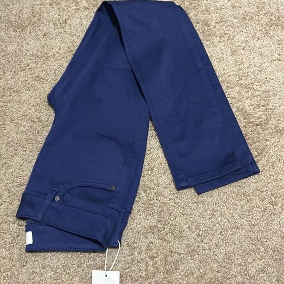 Level 99 Womens 26 Janice Midrise Ultra Skinny Jean Solid Blue Stretch Denim New - Picture 5 of 9